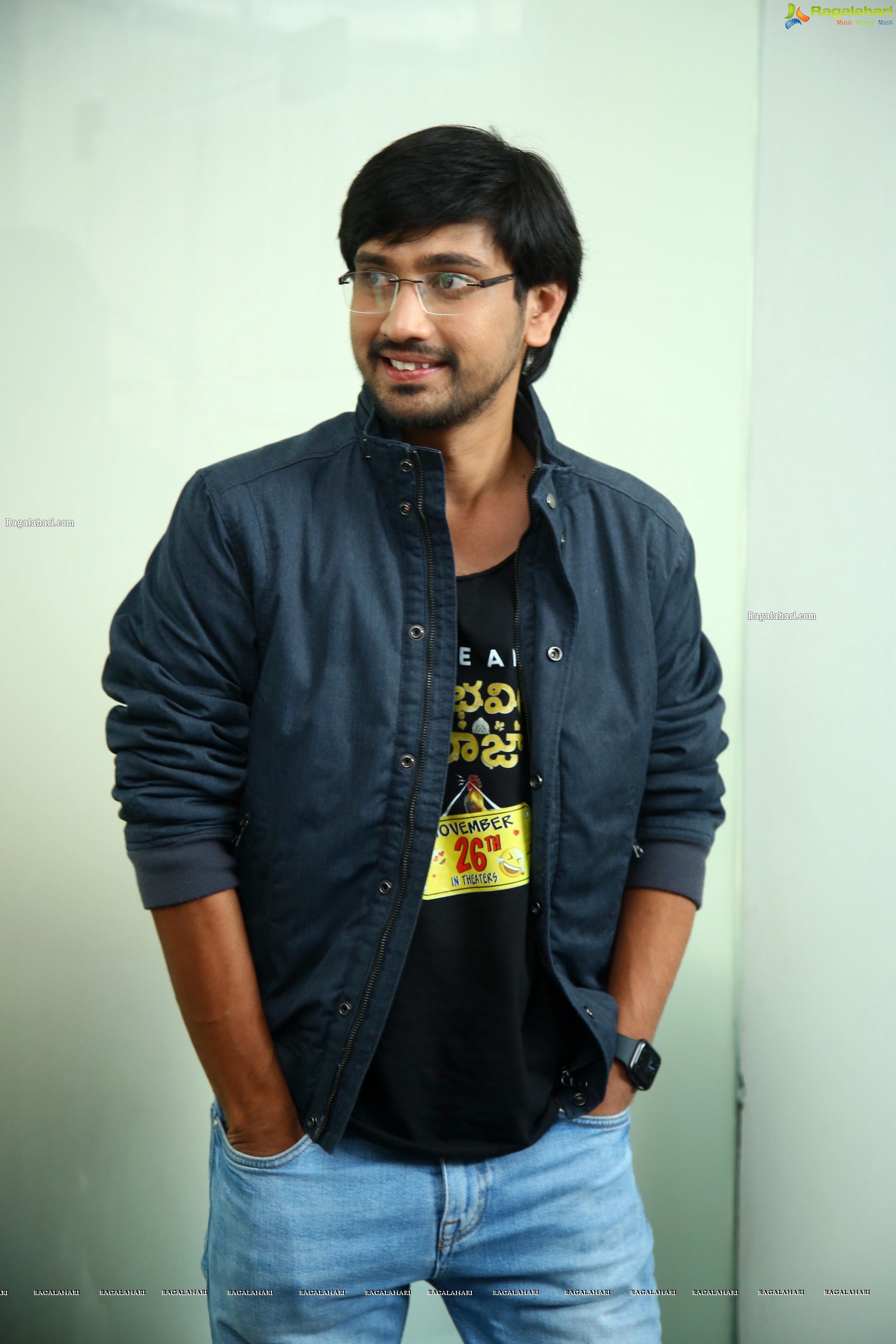 Raj Tarun at Anubhavinchu Raja Movie Pre-Release Press Meet, HD Photo Gallery