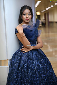 Rittika Chakraborty in Navy Blue designer Dress