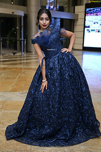 Rittika Chakraborty in Navy Blue designer Dress