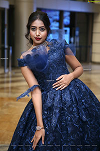 Rittika Chakraborty in Navy Blue designer Dress