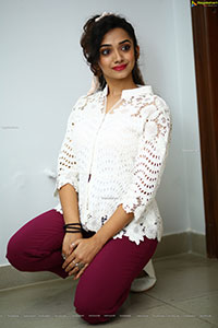 Saanve Megghana at Pushpaka Vimanam Movie Interview