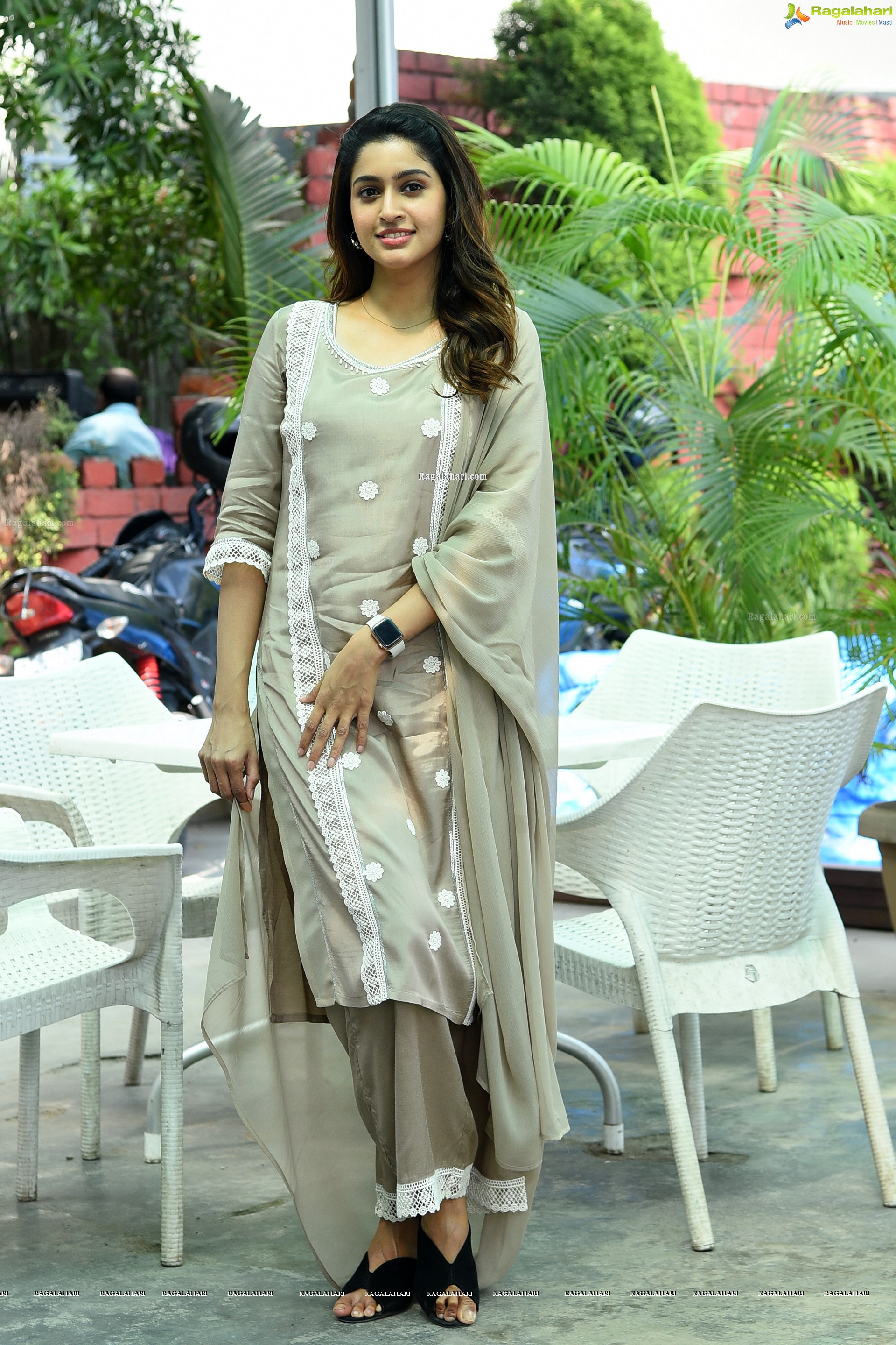 Tanya Ravichandran at Raja Vikramarka Movie Interview, HD Photo Gallery
