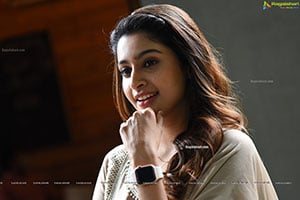 Tanya Ravichandran at Raja Vikramarka Movie Interview