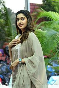 Tanya Ravichandran at Raja Vikramarka Movie Interview