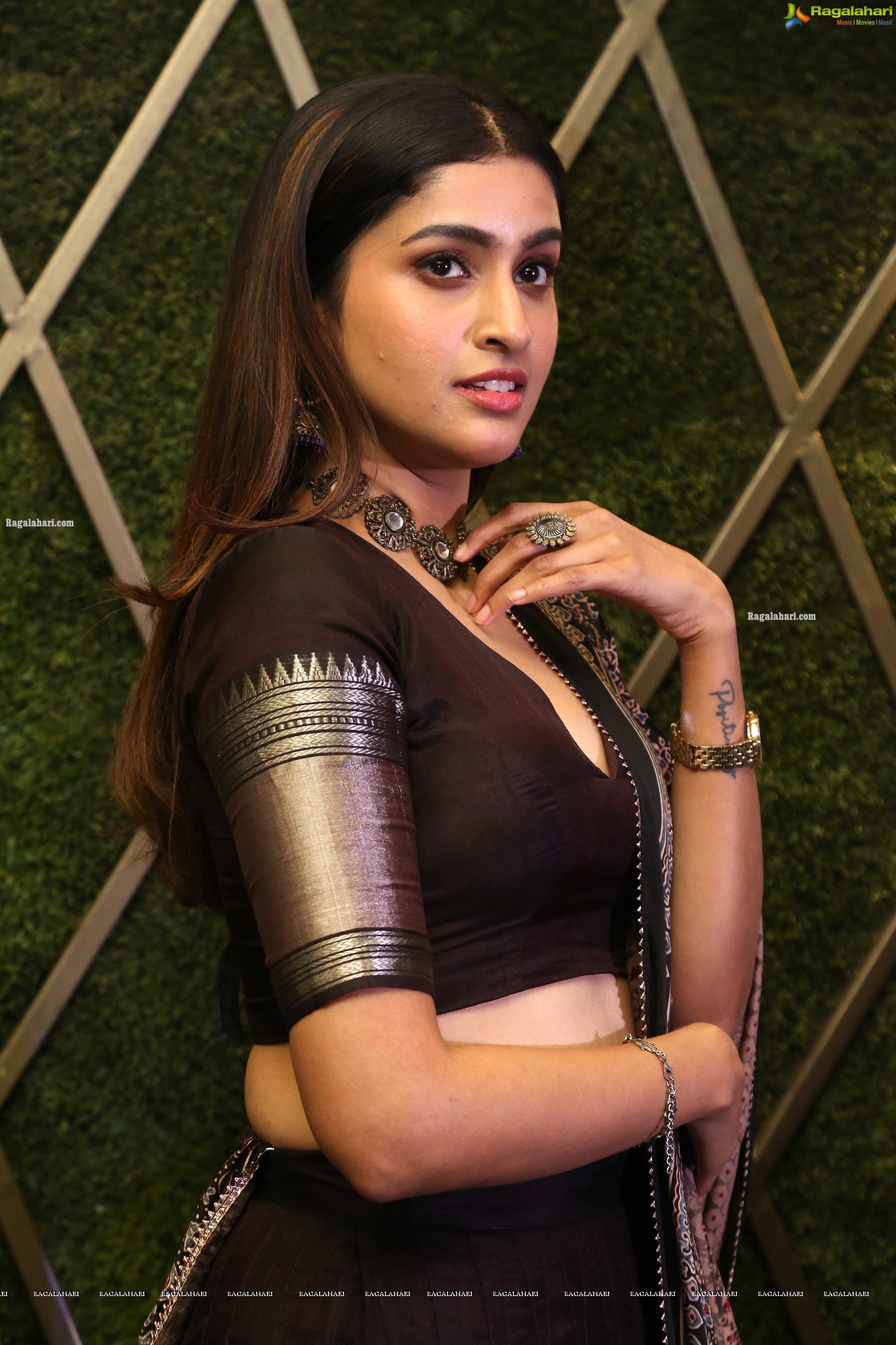 Tanya Ravichandran at Raja Vikramarka Movie Pre-Release Event, HD Photo Gallery