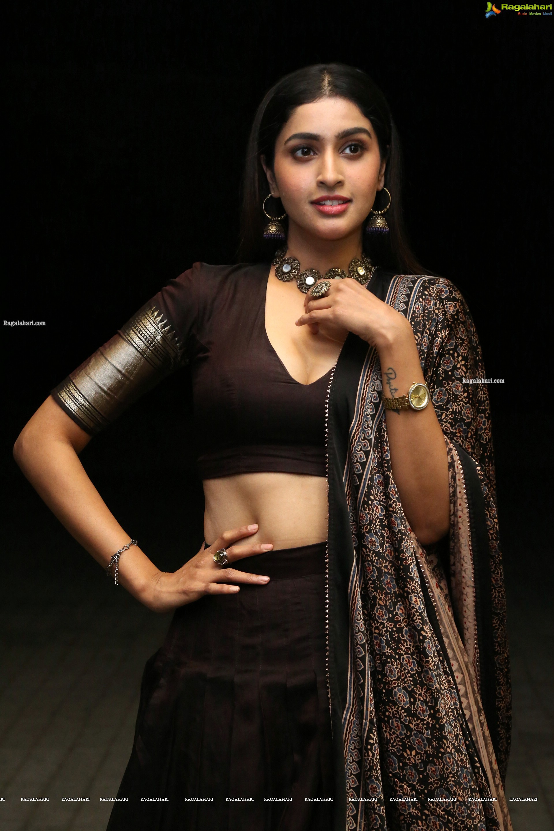 Tanya Ravichandran at Raja Vikramarka Movie Pre-Release Event, HD Photo Gallery