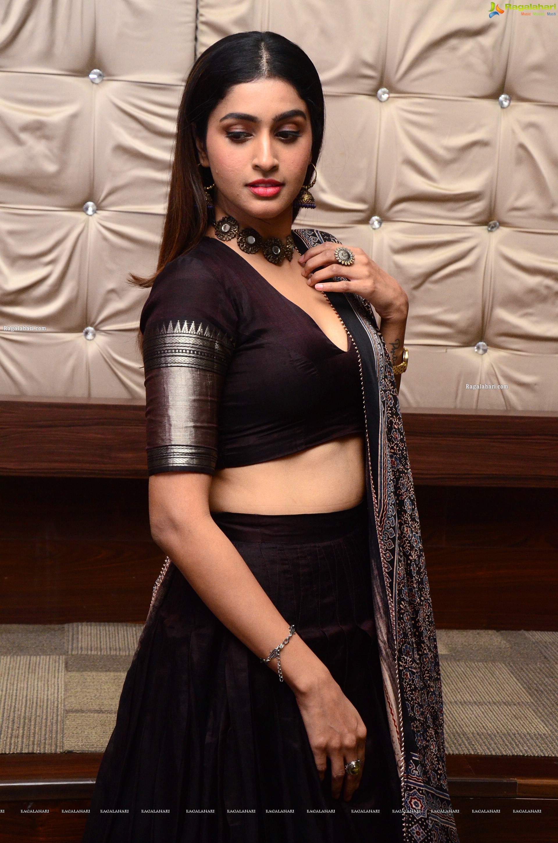 Tanya Ravichandran at Raja Vikramarka Movie Pre-Release Event, HD Photo Gallery