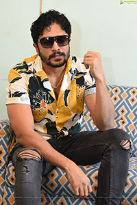 Vasishta Simha Stills at Nayeem Dairies Movie Interview