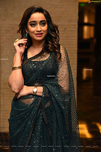 Vindhya Vishaka at Kurup Movie Pre Release Event