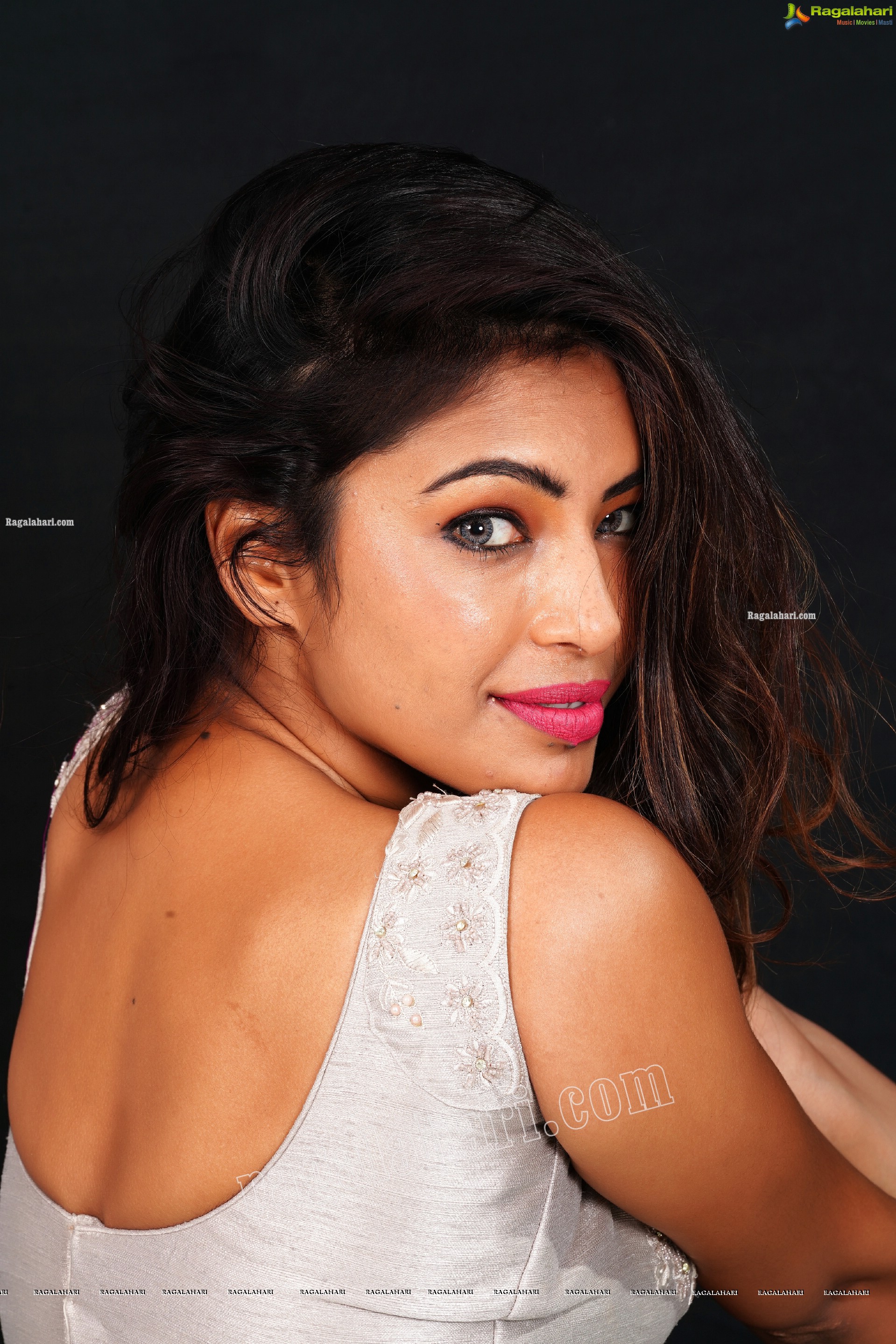 Ankita Bhattacharya in Gray Lehenga and Crop Top, Exclusive Photoshoot