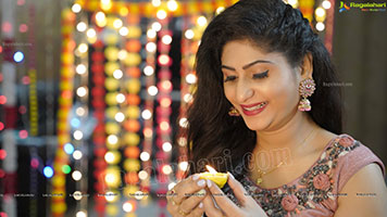 Ashmitha Khan Diwali Special Photoshoot