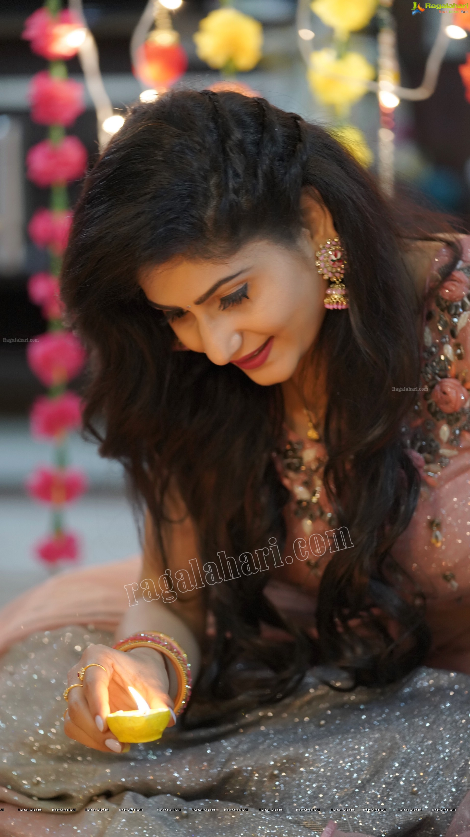 Ashmitha Khan Diwali Special Photoshoot, Exclusive