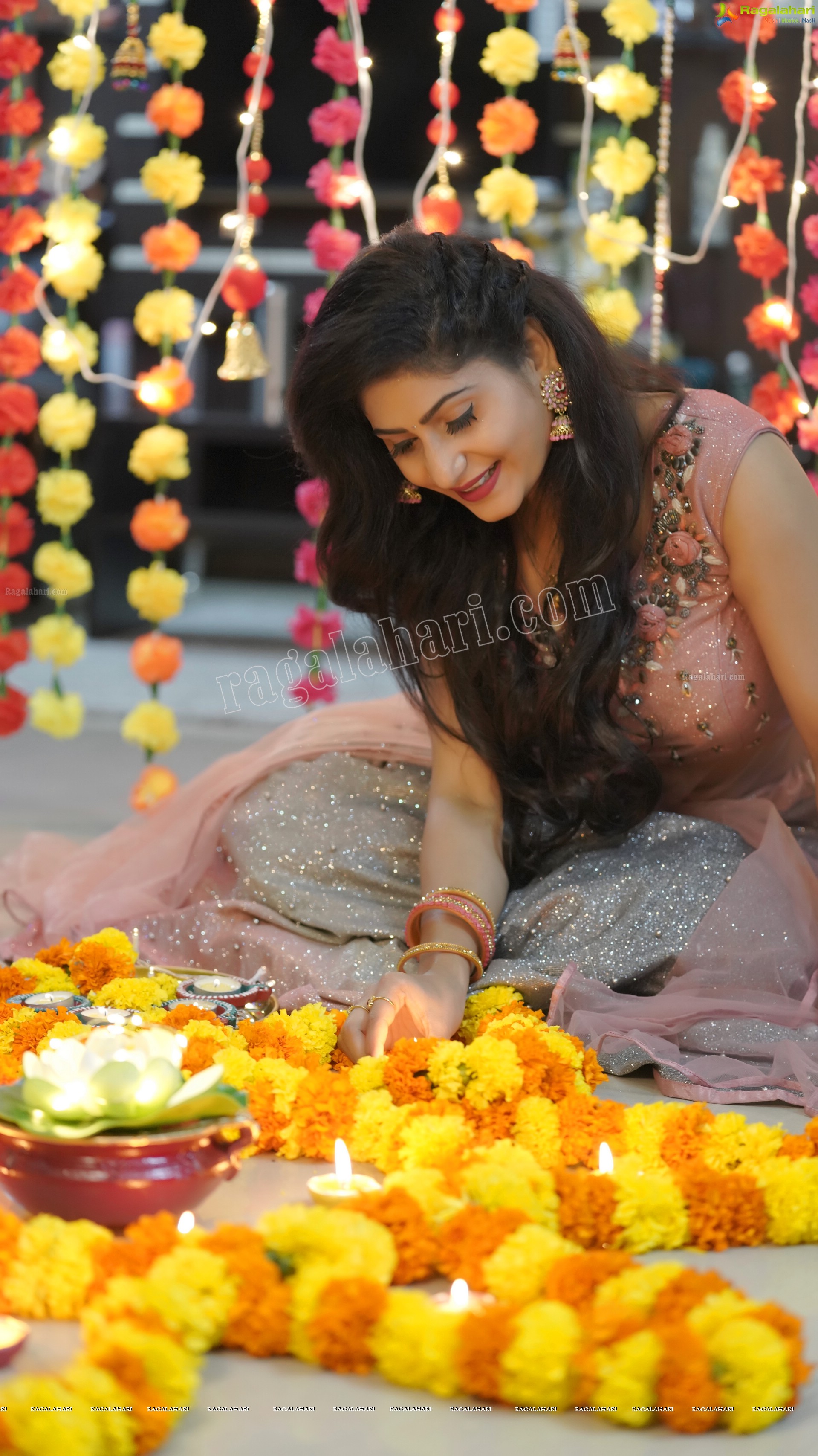 Ashmitha Khan Diwali Special Photoshoot, Exclusive