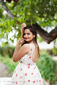 Dhriti Patel in While Long Dress