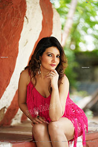 Nisha Singh Rajput in Pink Sequin Bodycon Dress