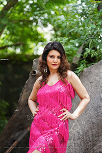 Nisha Singh Rajput in Pink Sequin Bodycon Dress