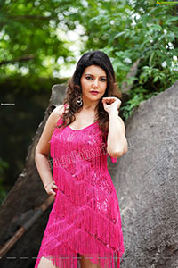 Nisha Singh Rajput in Pink Sequin Bodycon Dress