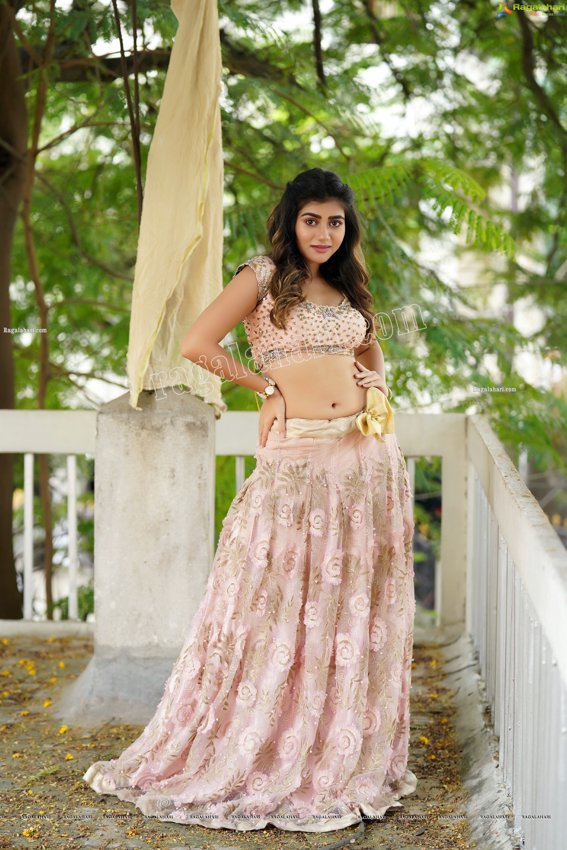 Prantika Das in Light Pink Embellished Lehenga Choli, Exclusive Photoshoot