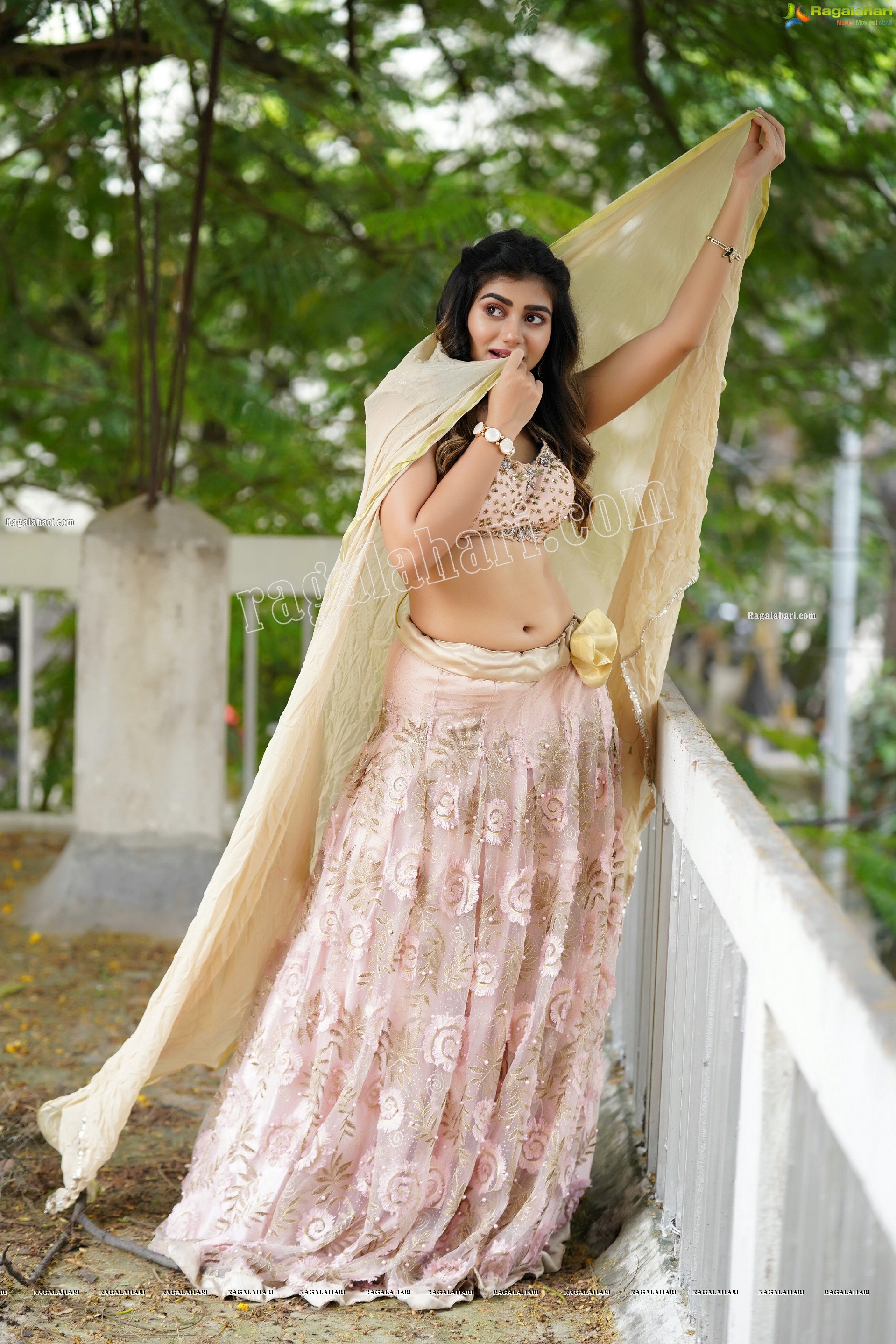 Prantika Das in Light Pink Embellished Lehenga Choli, Exclusive Photoshoot