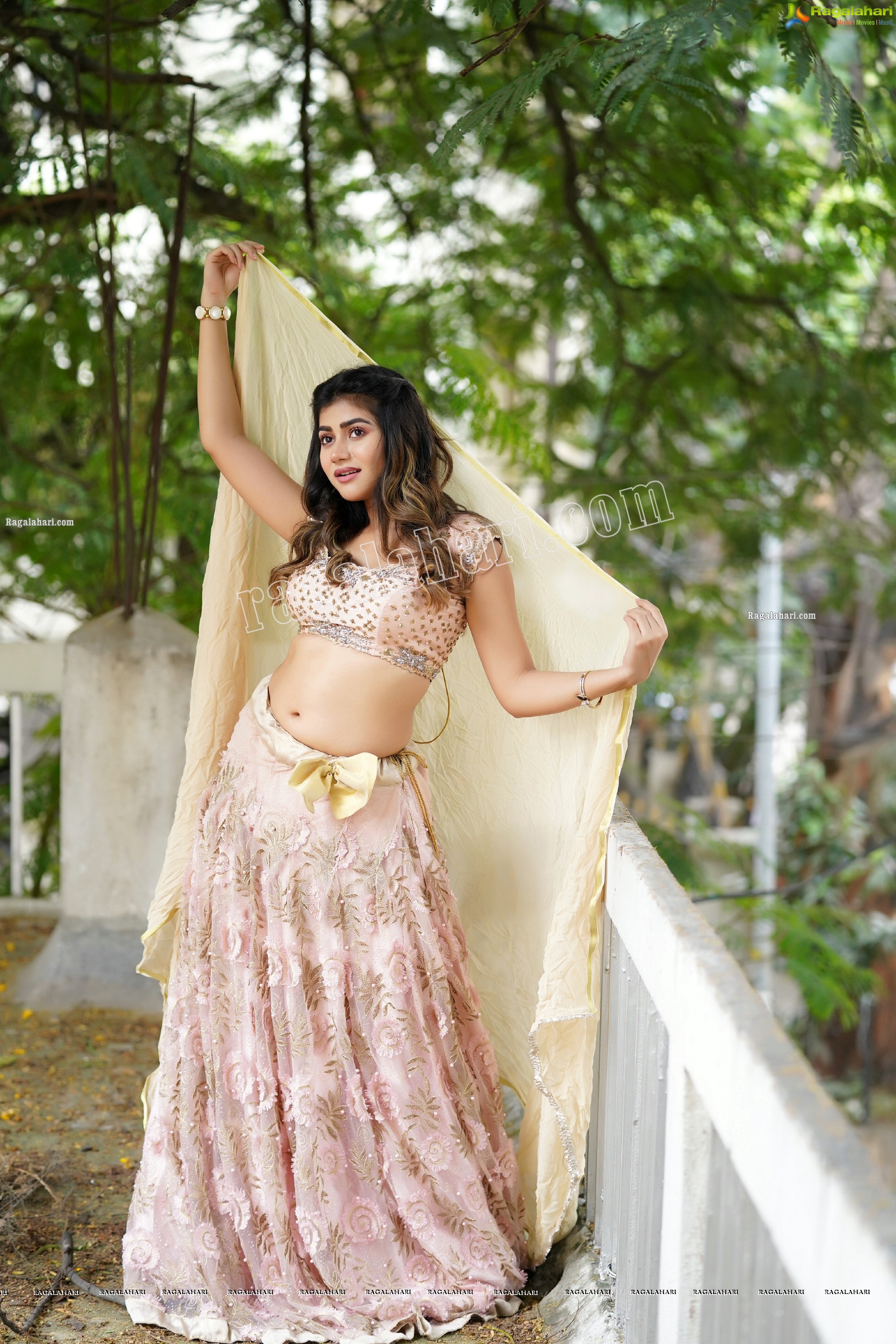 Prantika Das in Light Pink Embellished Lehenga Choli, Exclusive Photoshoot