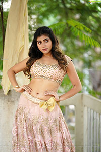 Prantika Das in Light Pink Embellished Lehenga Choli