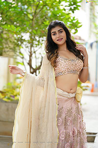 Prantika Das in Light Pink Embellished Lehenga Choli