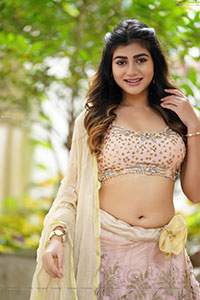 Prantika Das in Light Pink Embellished Lehenga Choli