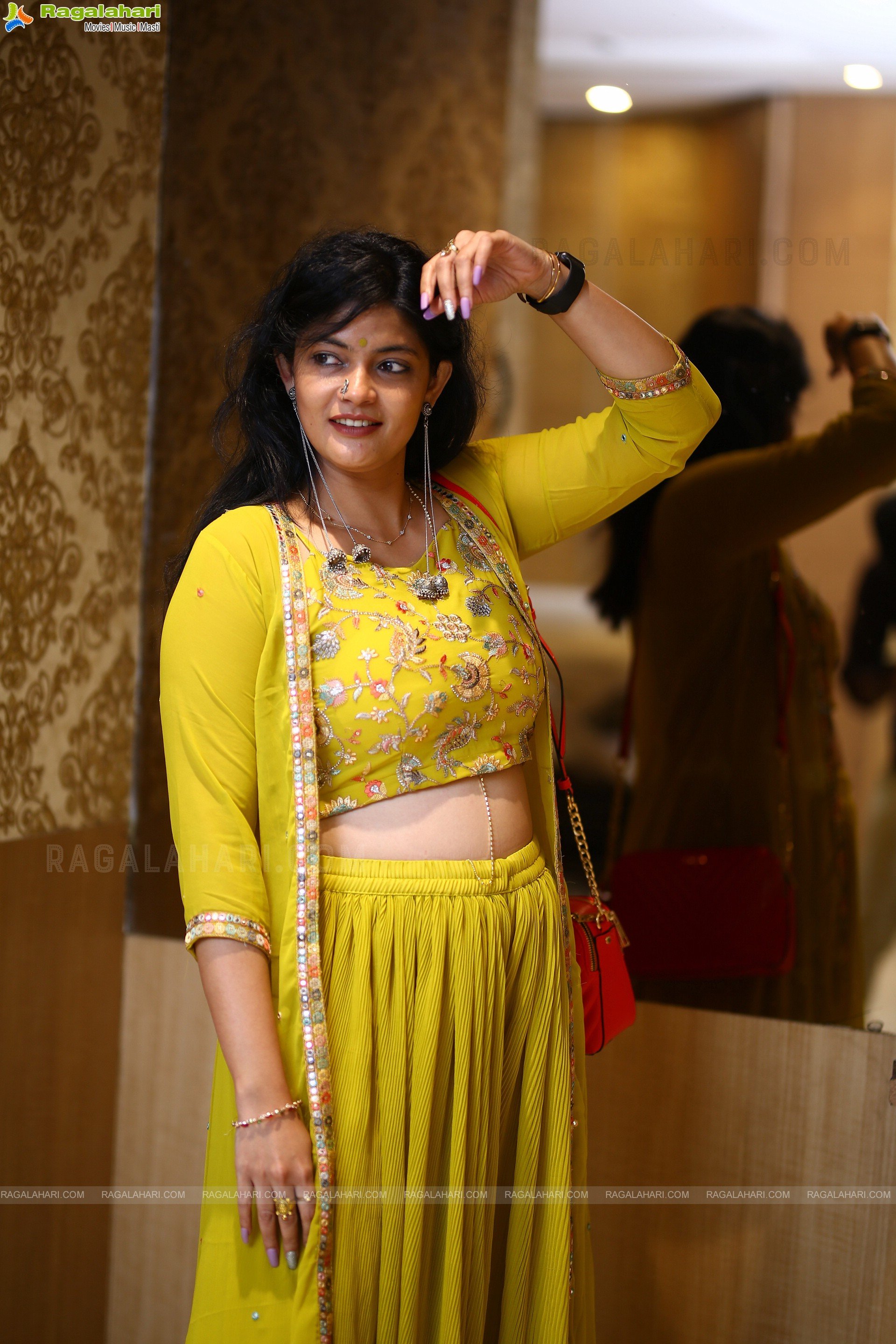 Kalpika Ganesh at Yashoda Movie Success Meet, HD Photo Gallery