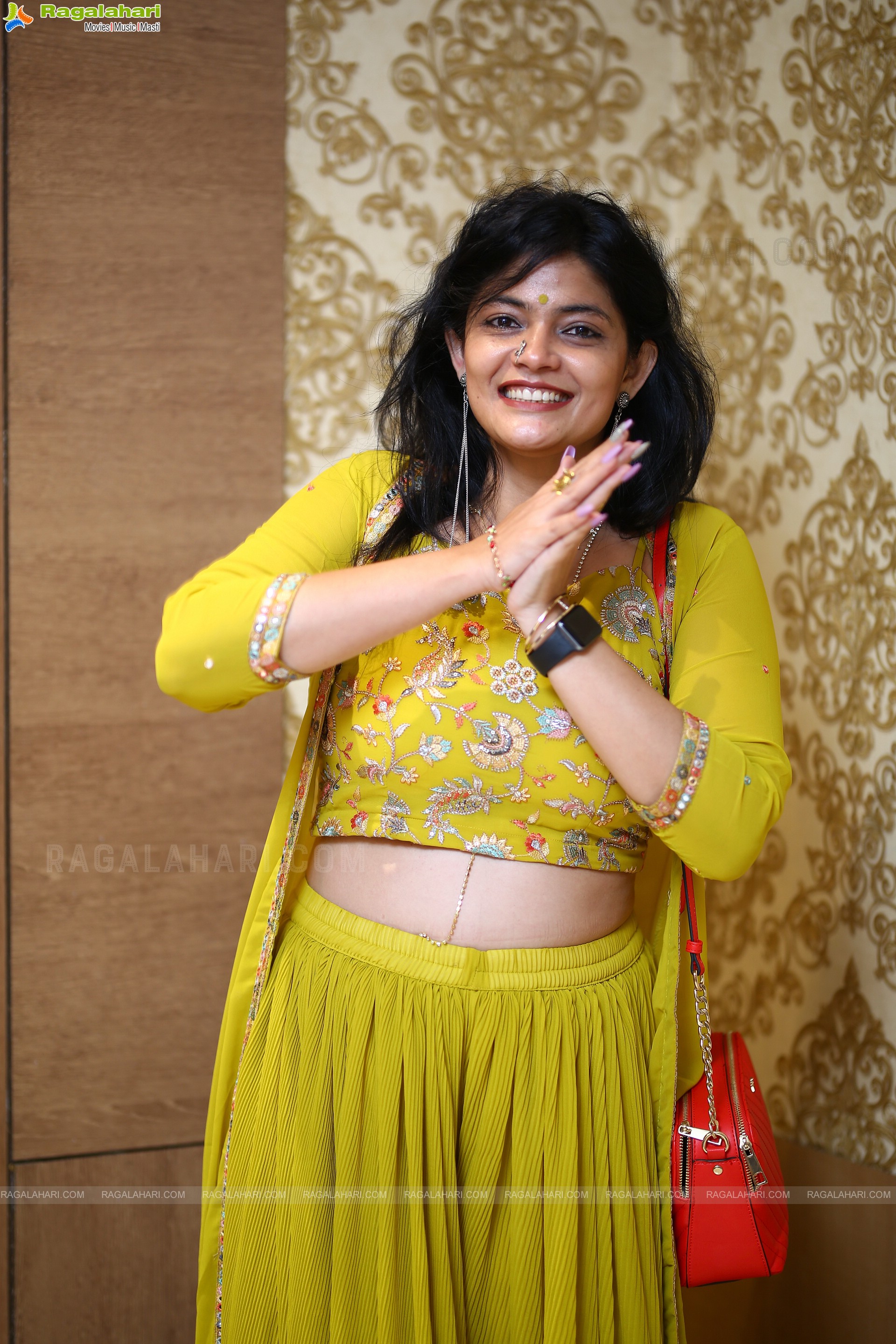 Kalpika Ganesh at Yashoda Movie Success Meet, HD Photo Gallery