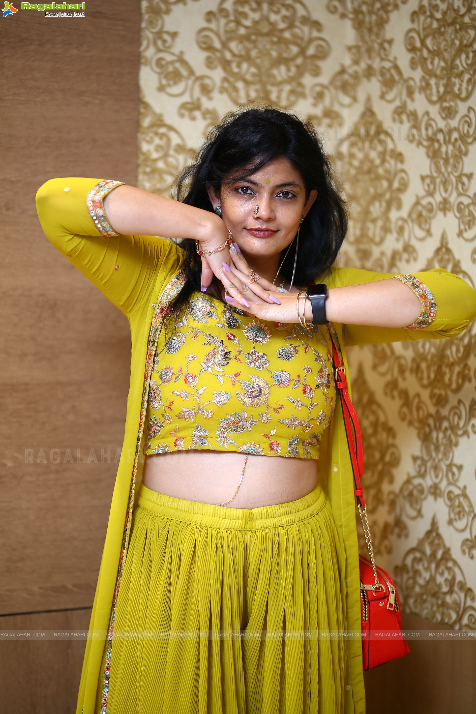 Kalpika Ganesh at Yashoda Movie Success Meet, HD Photo Gallery