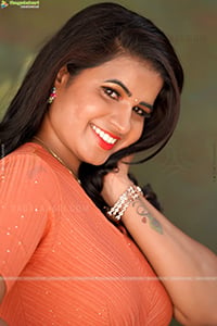 Anusha Venugopal in Pink Mini Dress
