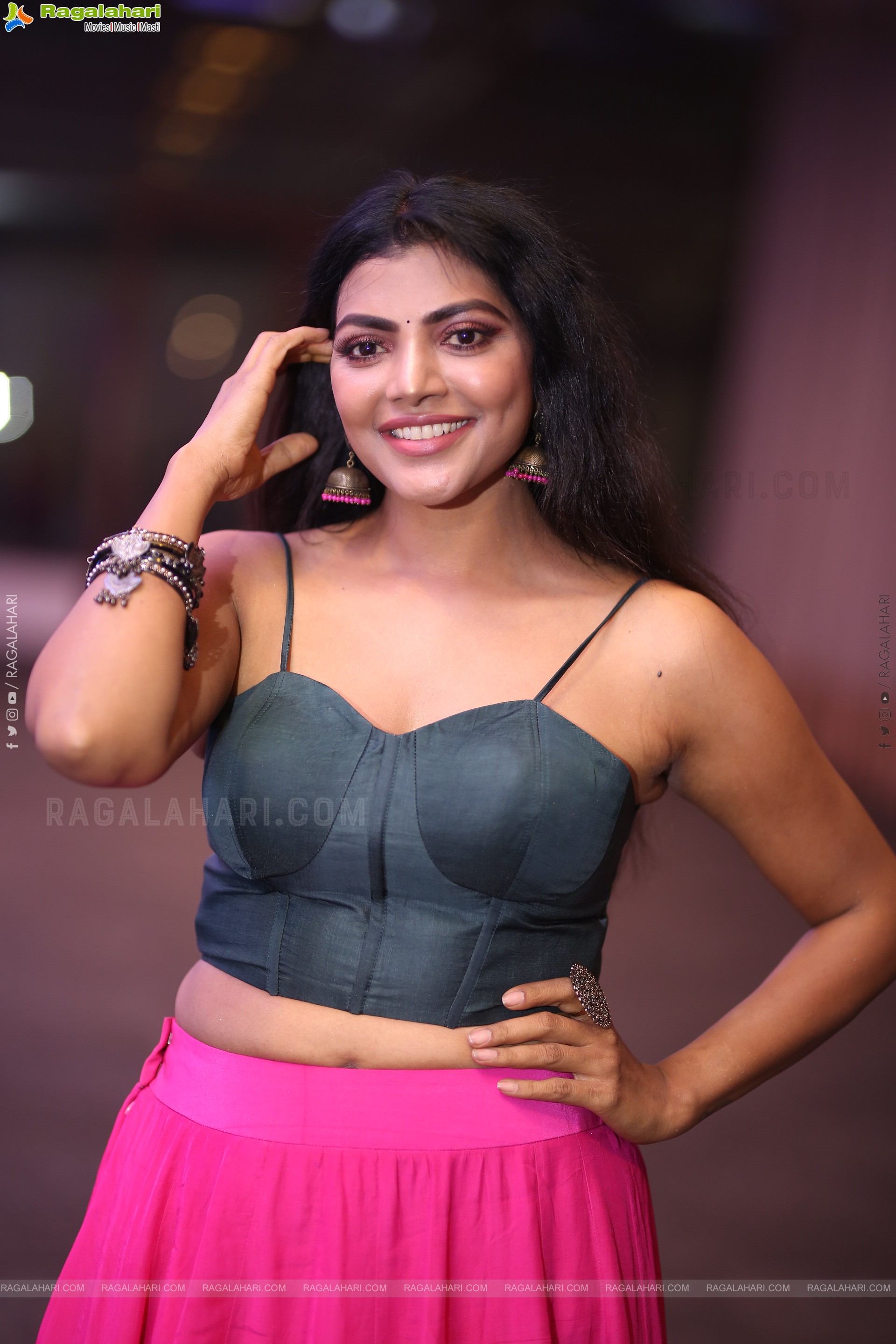 Lahari Shari at Spark Pre Release Event, HD Gallery