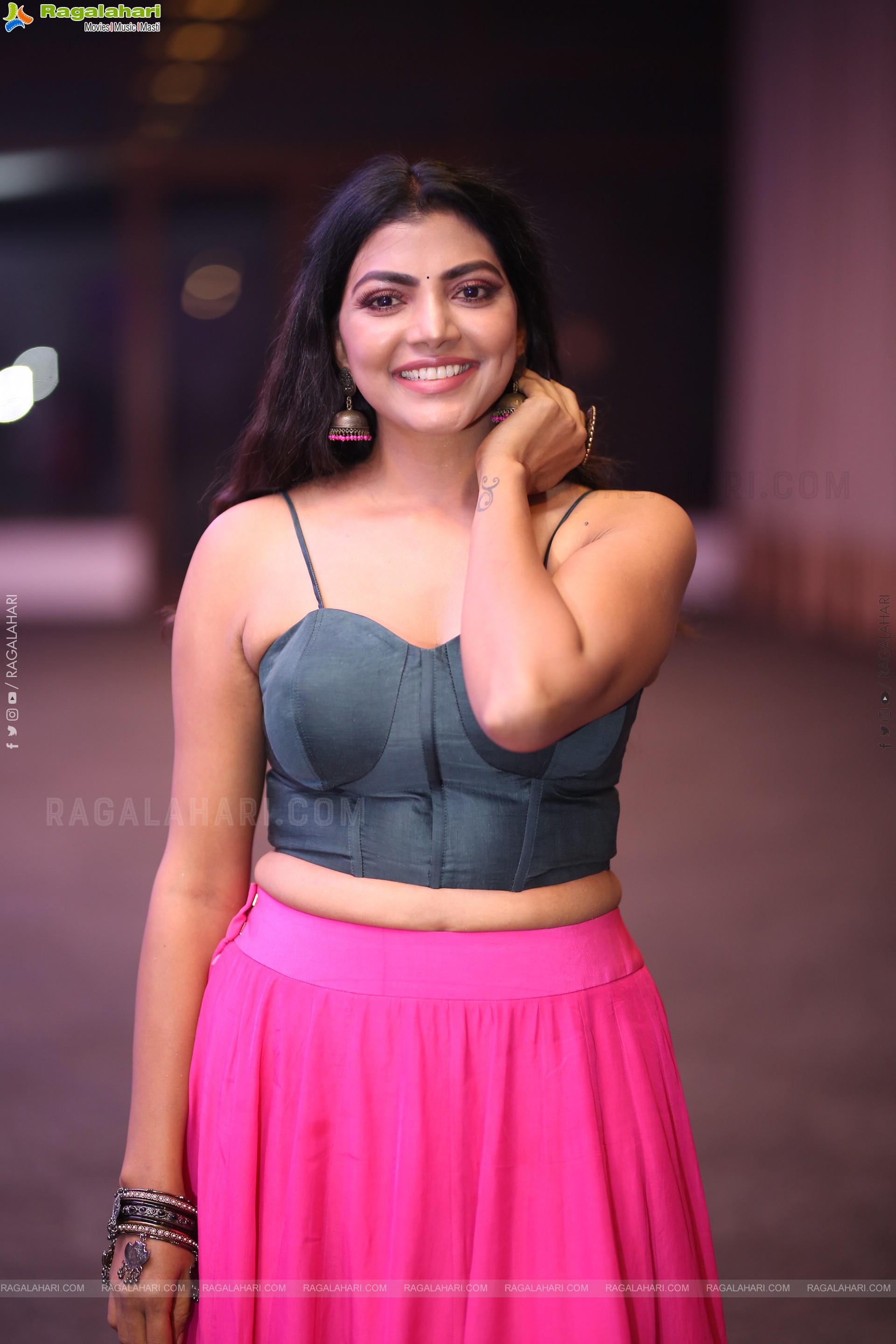 Lahari Shari at Spark Pre Release Event, HD Gallery