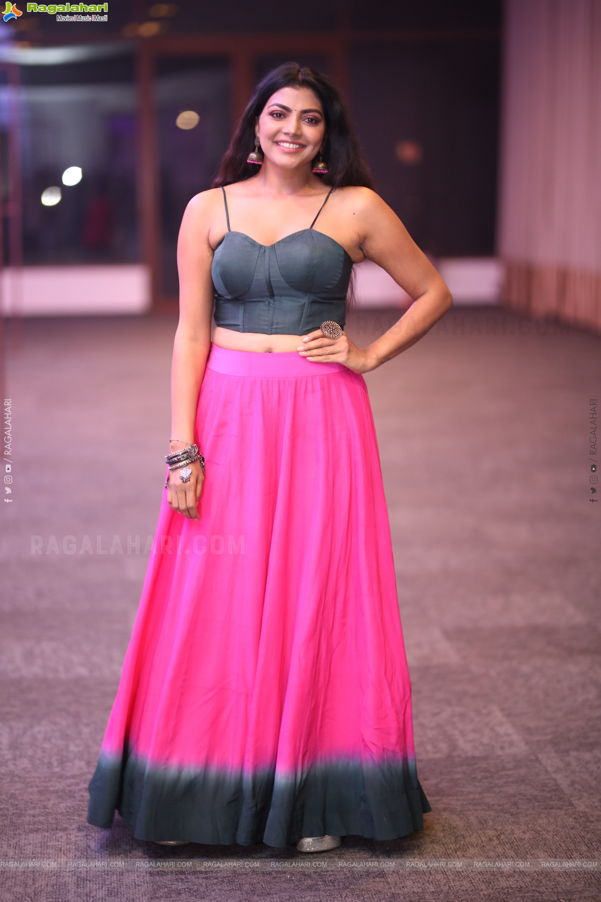 Lahari Shari at Spark Pre Release Event, HD Gallery