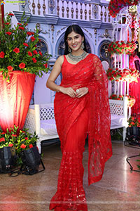 Aparna Reddy stills in Red Saree, HD Gallery