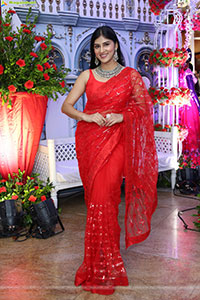 Aparna Reddy stills in Red Saree, HD Gallery