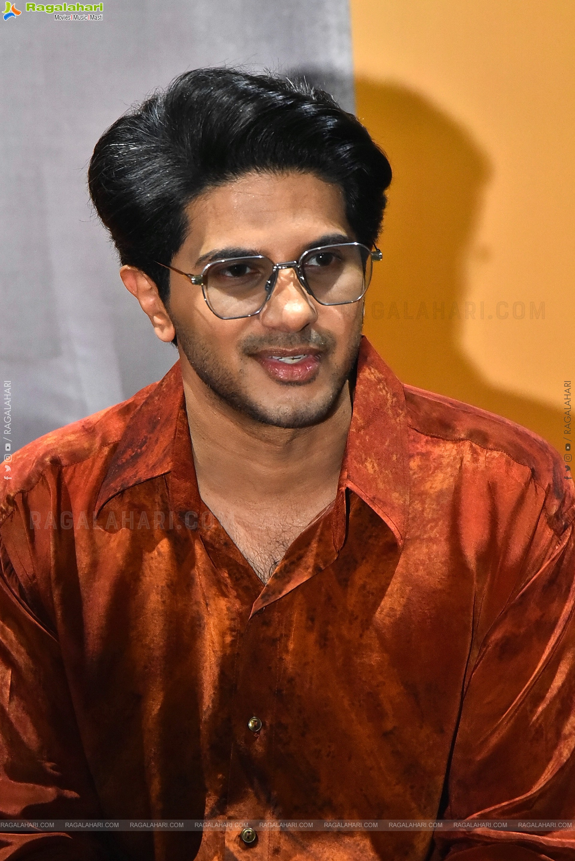 Dulquer Salmaan at Lucky Baskhar Success Interview, HD Gallery