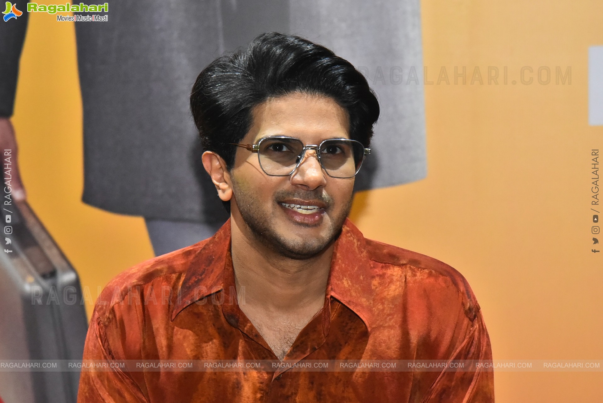 Dulquer Salmaan at Lucky Baskhar Success Interview, HD Gallery