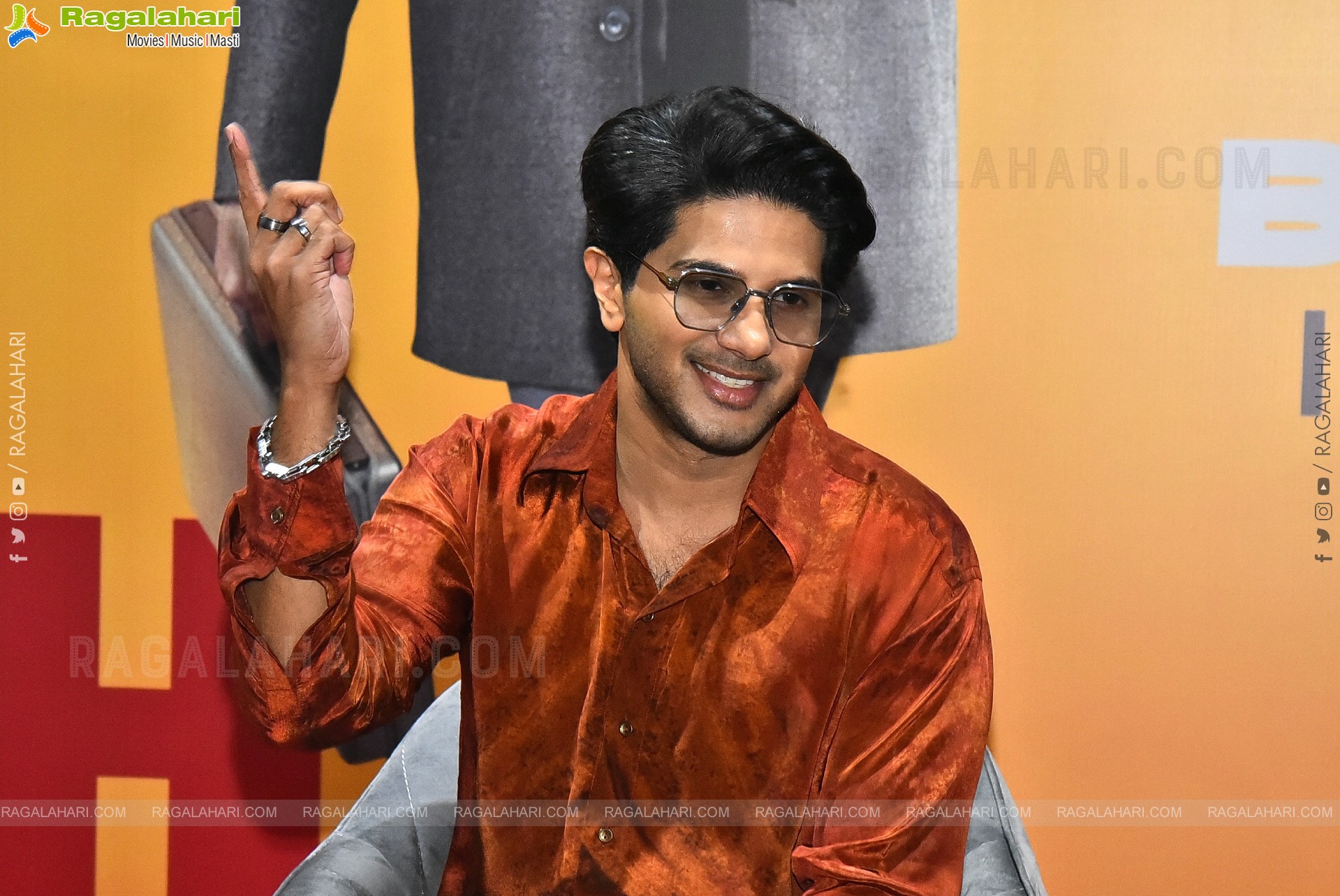 Dulquer Salmaan at Lucky Baskhar Success Interview, HD Gallery