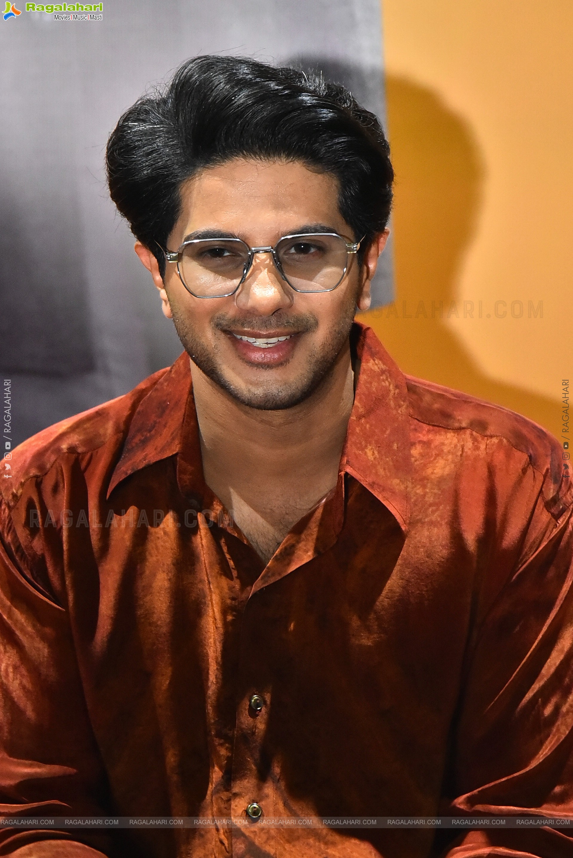 Dulquer Salmaan at Lucky Baskhar Success Interview, HD Gallery