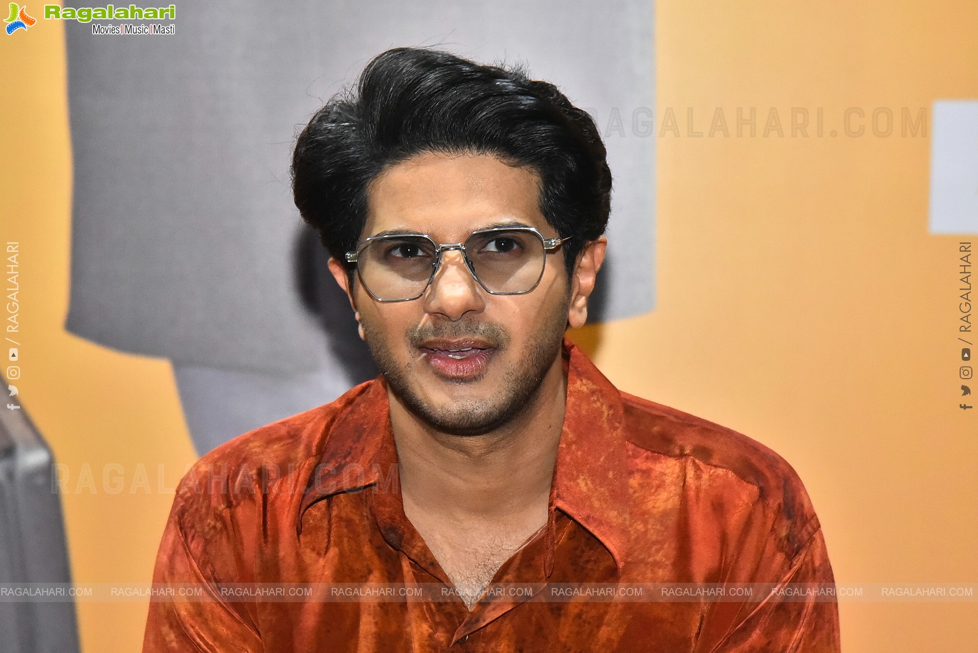 Dulquer Salmaan at Lucky Baskhar Success Interview, HD Gallery