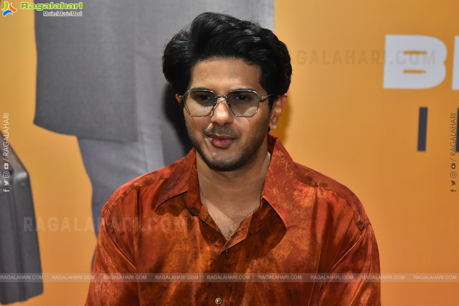 Dulquer Salmaan at Lucky Baskhar Success Interview, HD Gallery