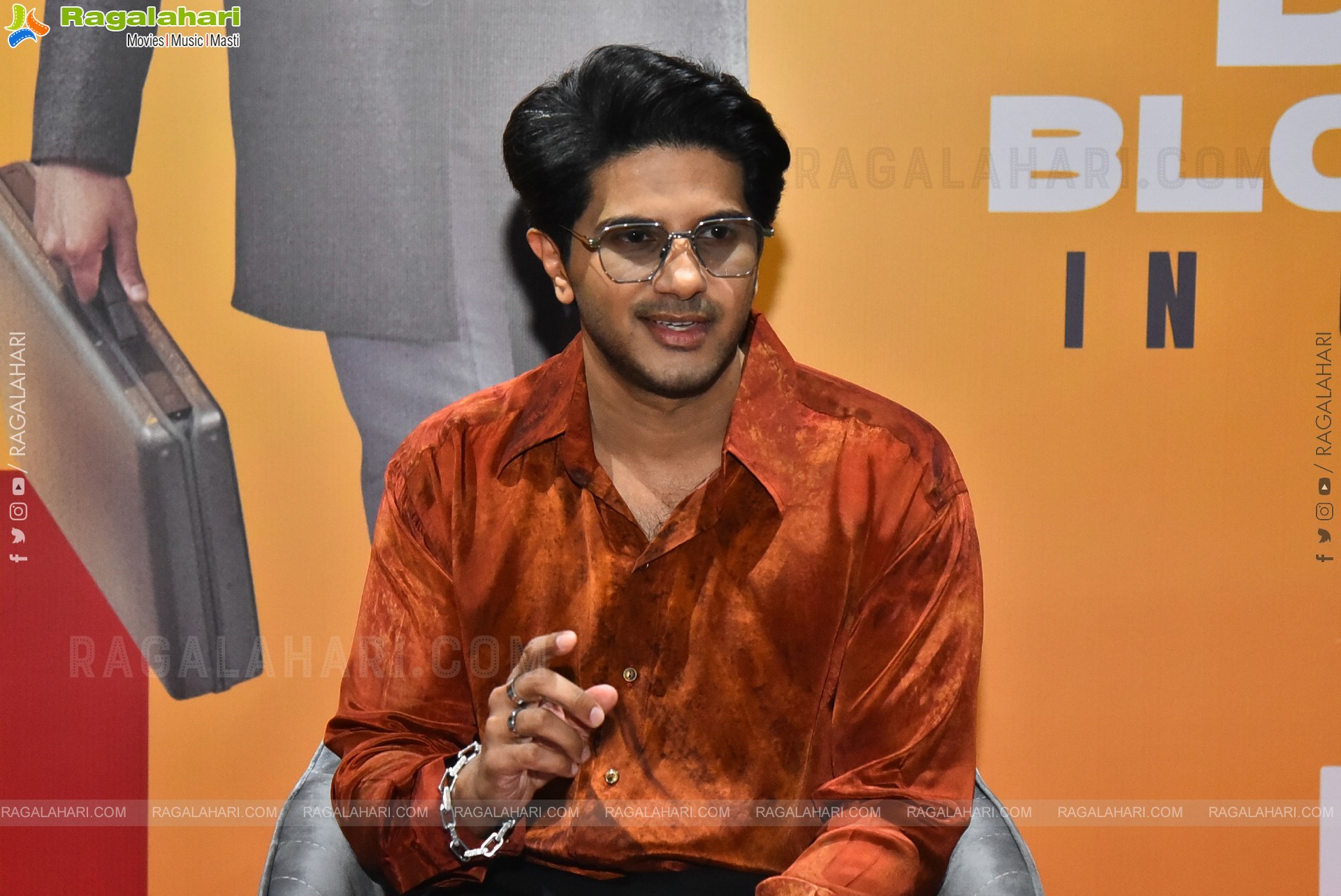 Dulquer Salmaan at Lucky Baskhar Success Interview, HD Gallery