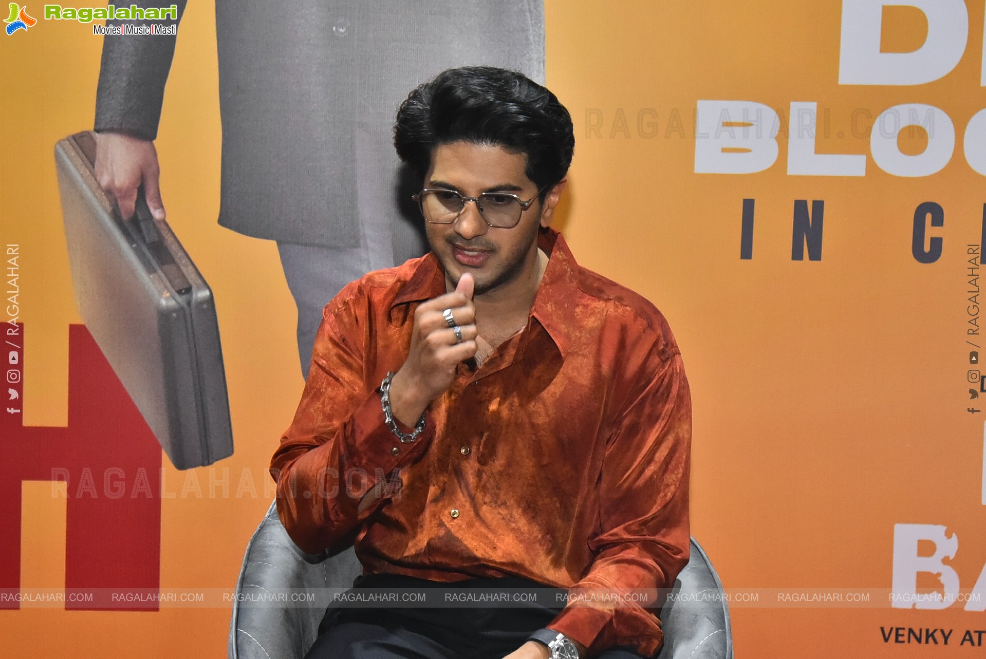 Dulquer Salmaan at Lucky Baskhar Success Interview, HD Gallery