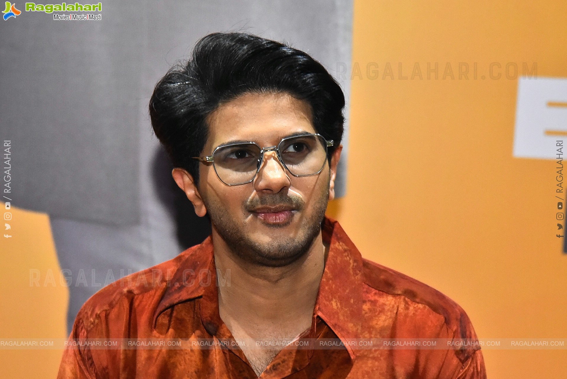 Dulquer Salmaan at Lucky Baskhar Success Interview, HD Gallery