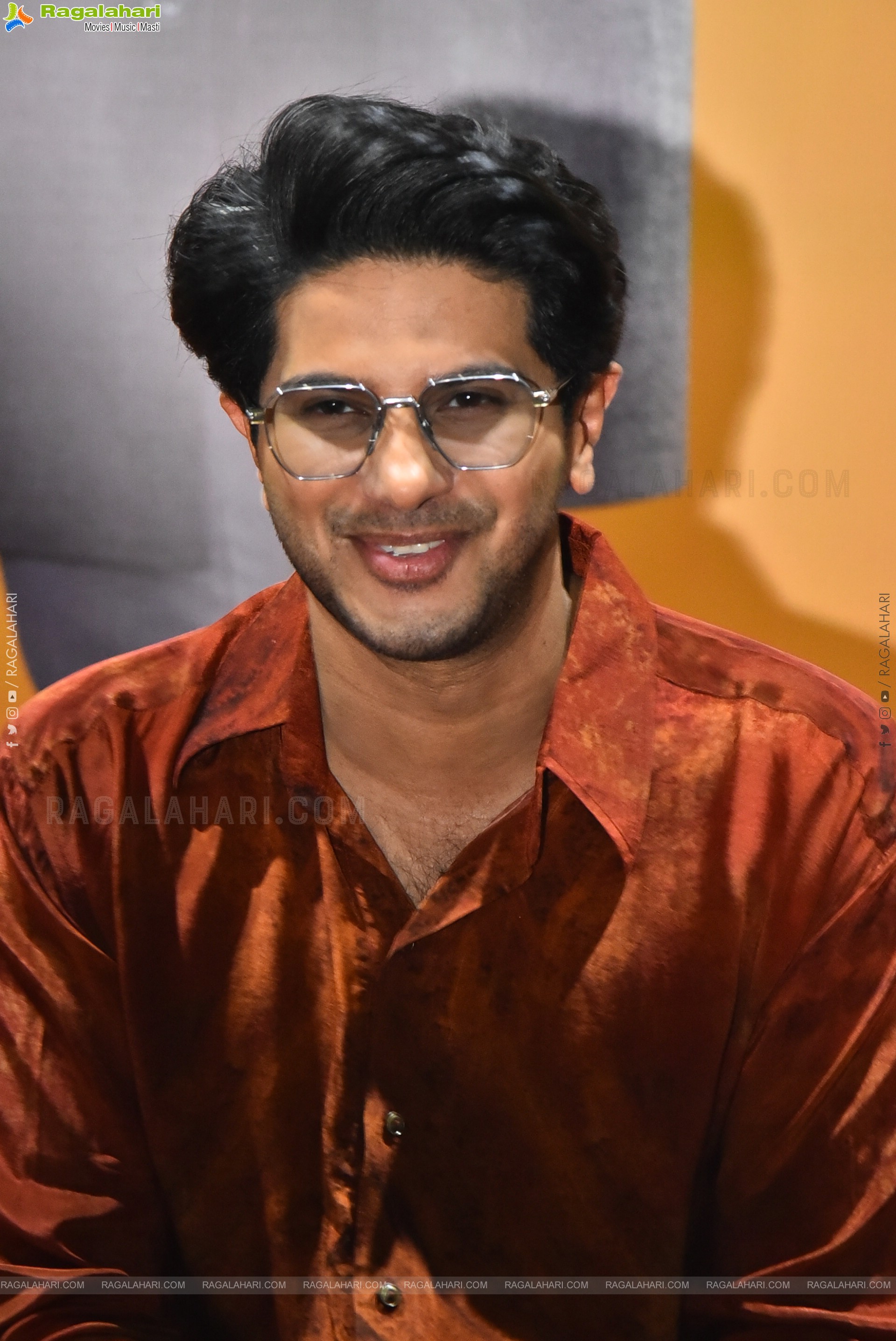 Dulquer Salmaan at Lucky Baskhar Success Interview, HD Gallery