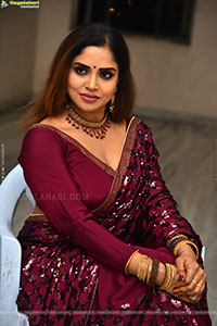 Karunya Chowdary at Erracheera Movie Glimpse Press Meet