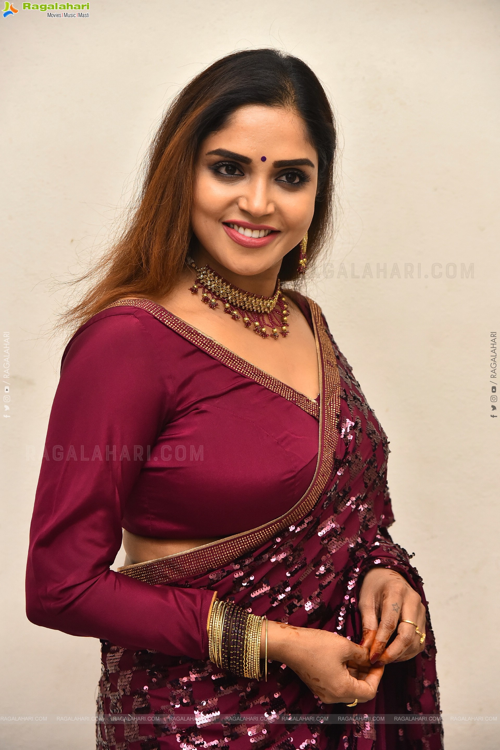 Karunya Chowdary at Erracheera Movie Glimpse Release Press Meet