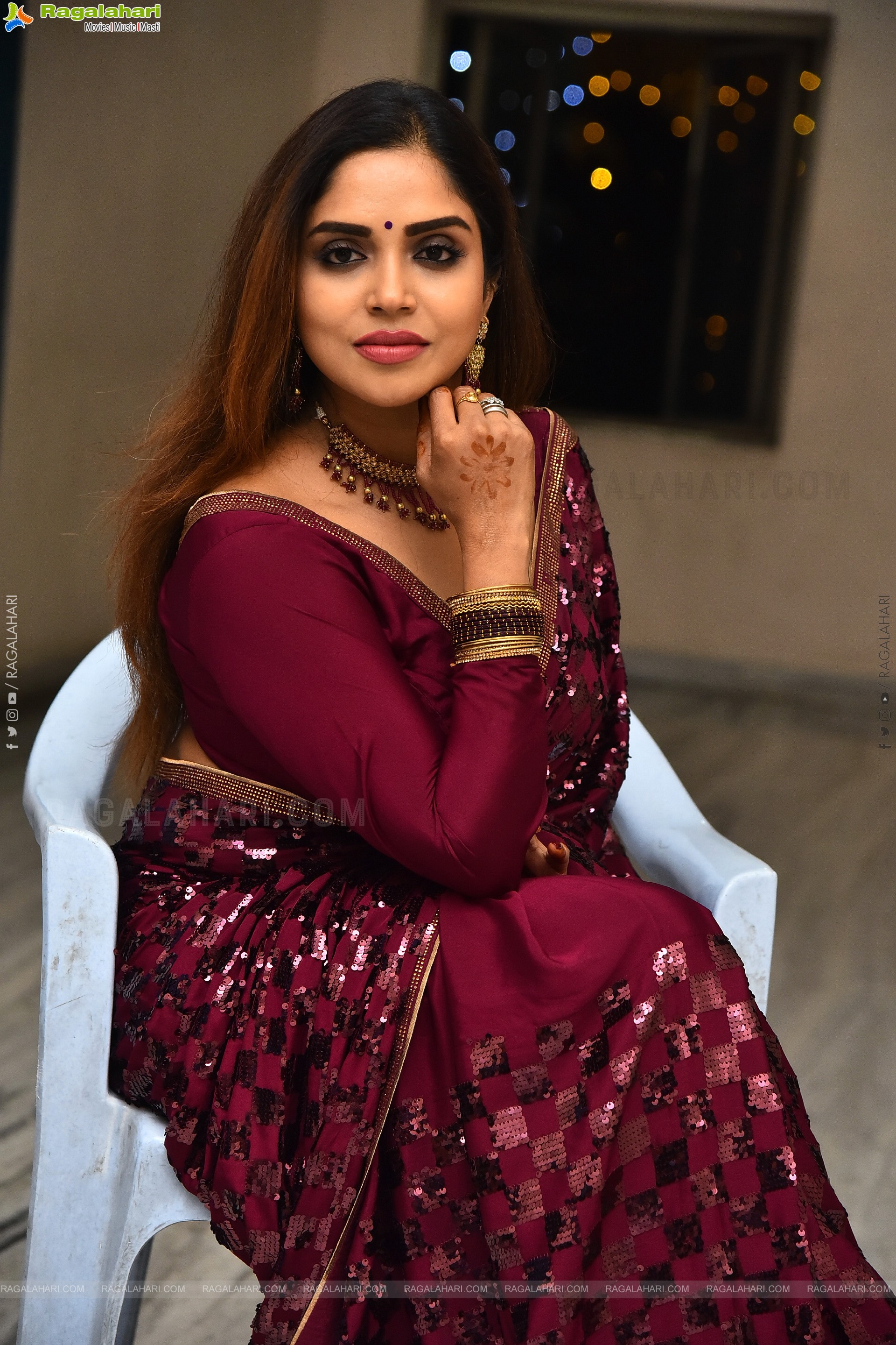 Karunya Chowdary at Erracheera Movie Glimpse Release Press Meet