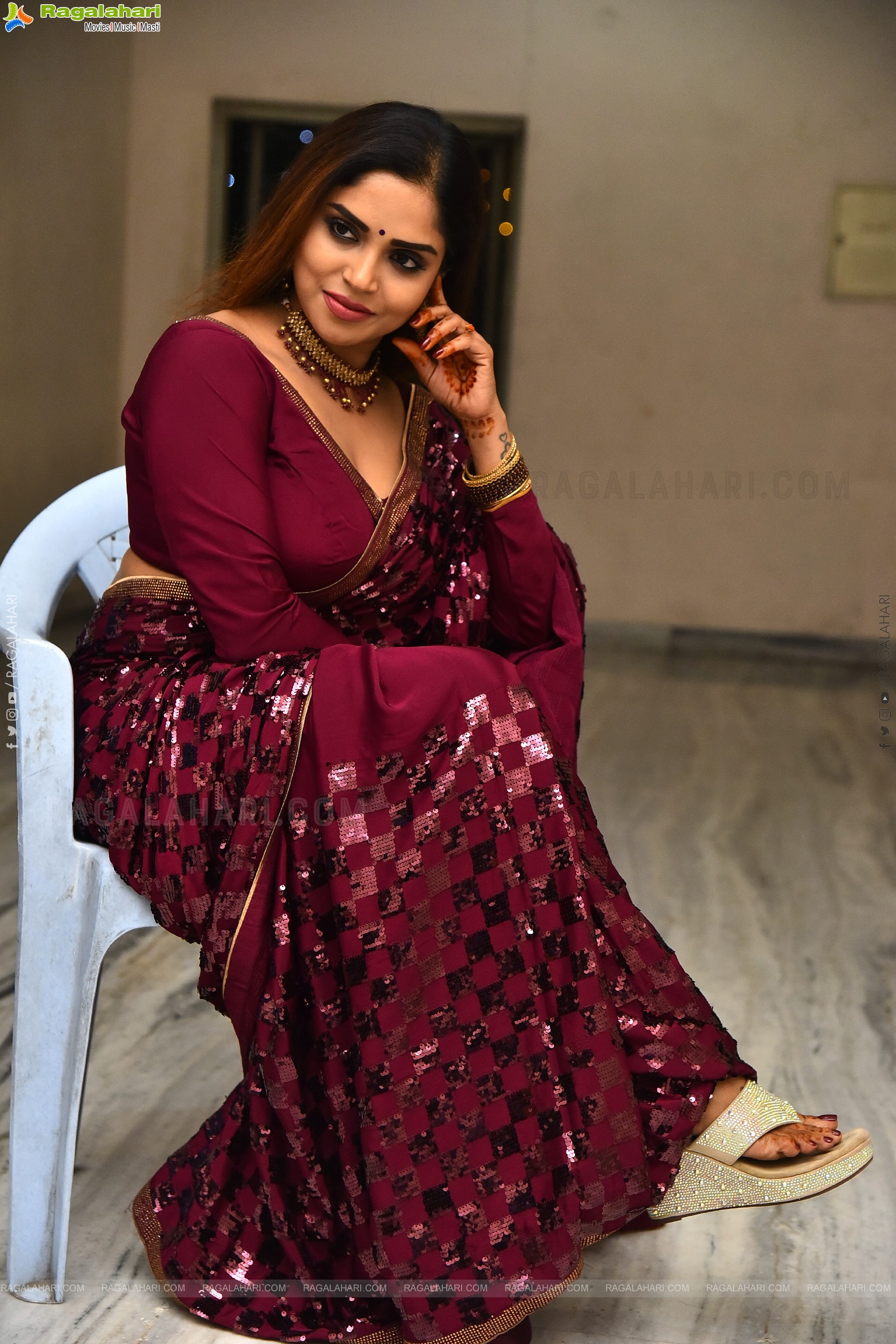 Karunya Chowdary at Erracheera Movie Glimpse Release Press Meet